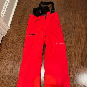 Kids' Spyder Snow Pant - Red - Size 14 (Boys)